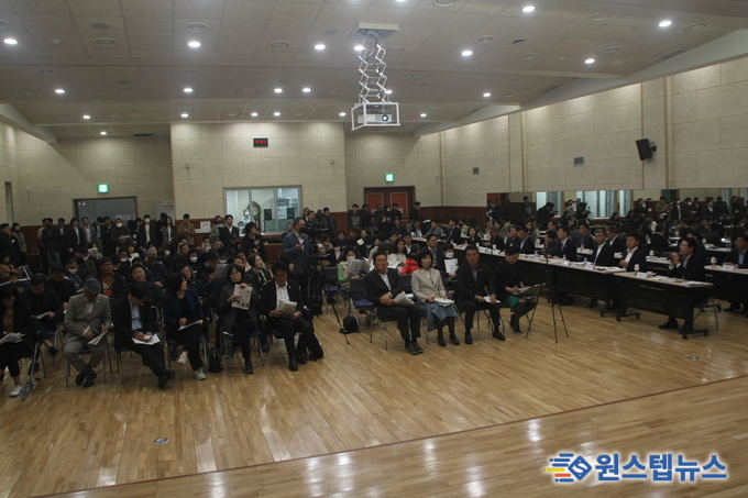 정명근 화성시장, 봉담읍·기배동·화산동 '화성시민 주요 관심사업 설명회' 개최