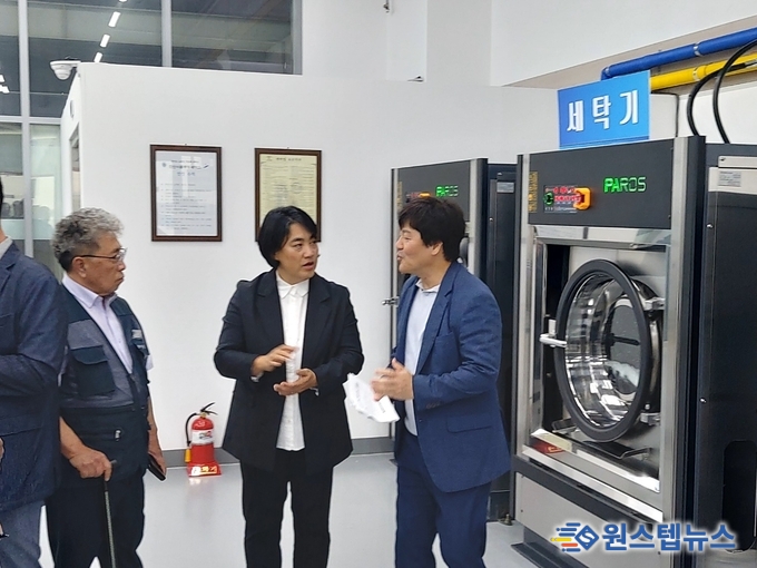 이은주 의원, ‘경기도 노동자 작업복 세탁소’ 설치 확대를 위한 현장방문 