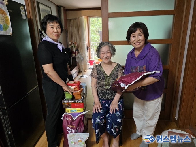“어르신 건강하세요”독거노인 어르신 생필품 지원