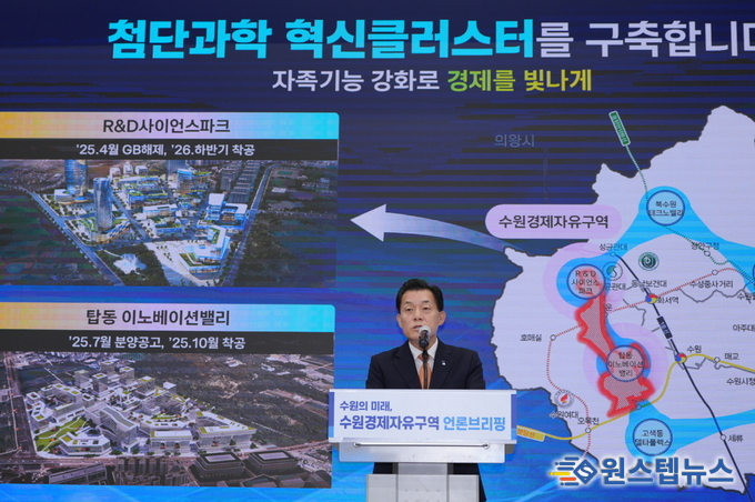 이재준 수원시장, “수원 경제자유구역으로 ‘한국형 실리콘밸리’ 조성할 것”