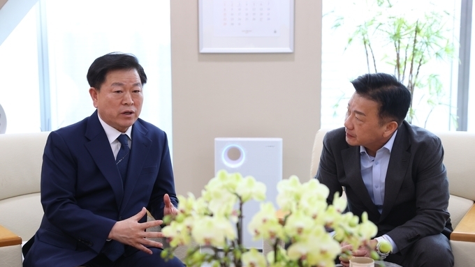 박승원 광명시장, 포스코이앤씨와 신안산선 붕괴 사고 보강·보상 방안 협의