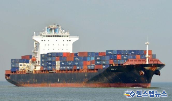 세계 3위 프랑스 선사 컨테이너선 평택항에 정기입항