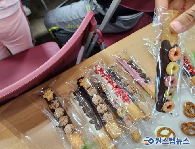 사진은 6일 참여가족이 만든 수제 빼빼로