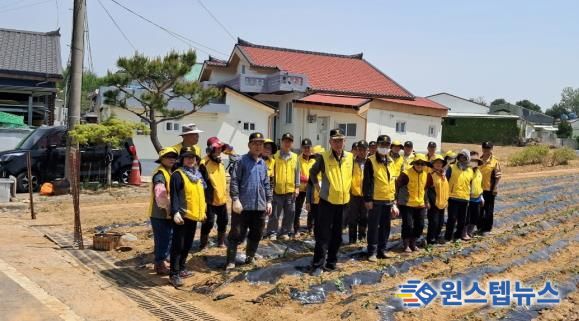 파주시 월롱면 실버경찰대,‘고구마 재배로’이웃나눔 파종