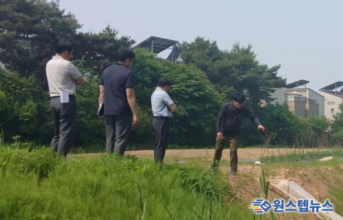 파주시 운정4동, 집중호우 침수 피해 현장 등 수해취약지 점검