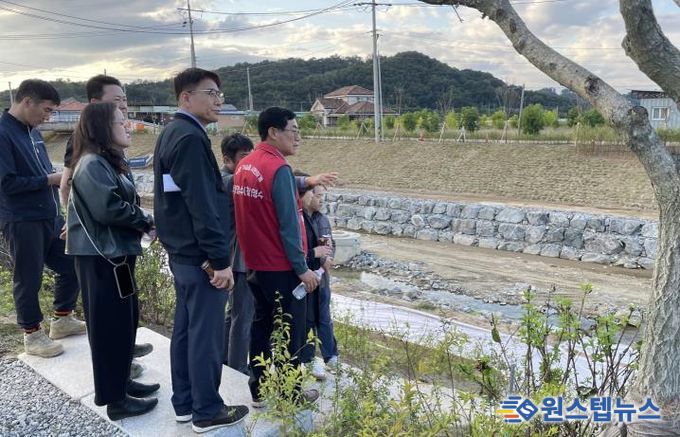 경기도의회 박명수 의원, 안성 생태하천복원사업 정담회 및 현장 방문