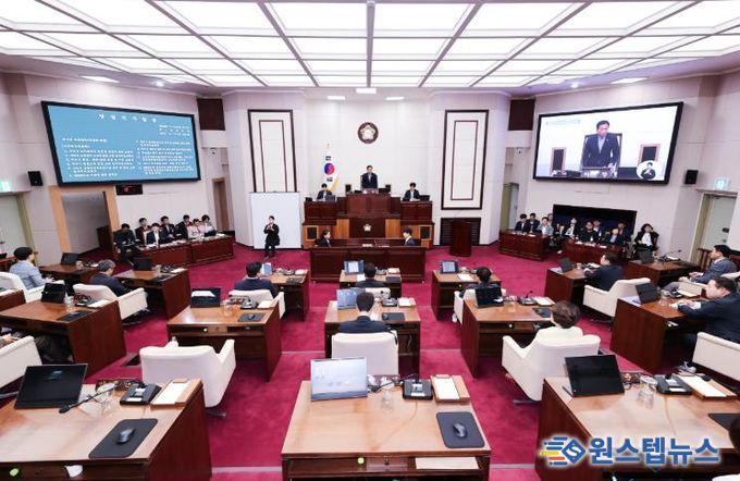 제291회 구미시의회 임시회 전경