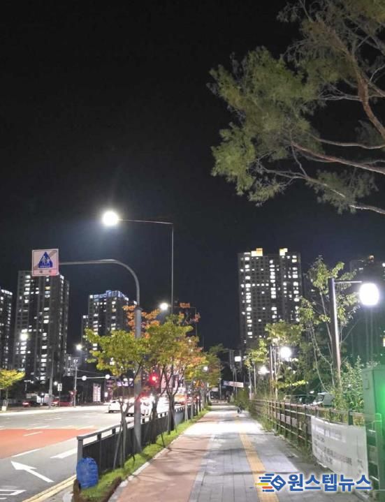 의정부시, 민락2지구 보행등 LED 전면 교체…안전한 밤길 조성