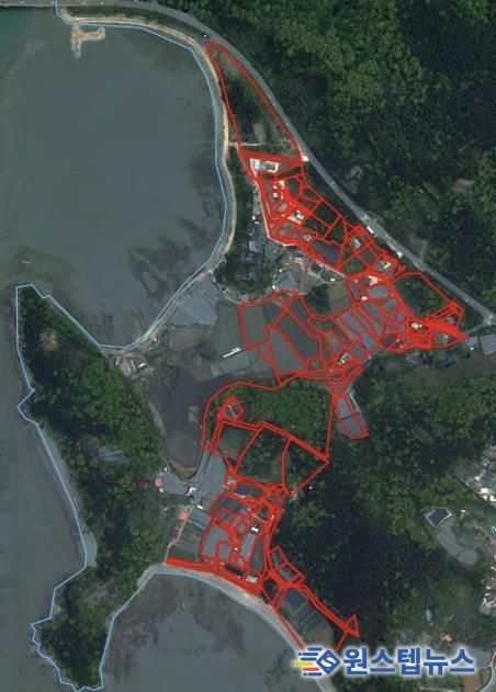 대부남동 한사위2지구 위치도