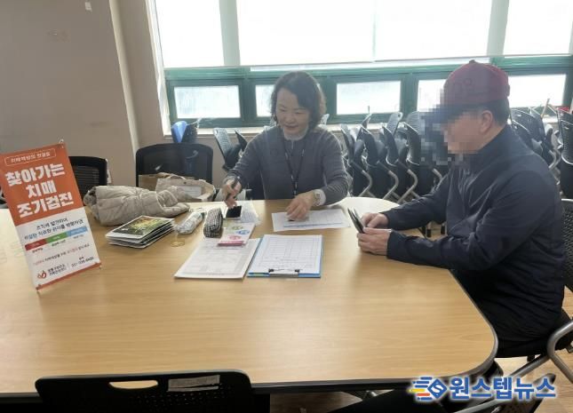 수원시 영통구 영통2동, 영통구보건소와 연계 '2025년 찾아가는 치매 조기검진사업' 실시