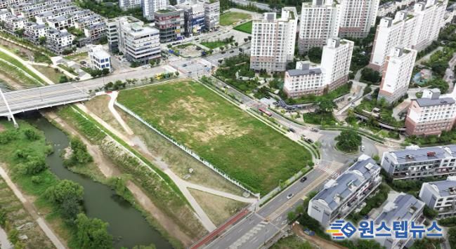 화성특례시 오산동 1010 일원 화성시립미술관 부지 항공사진