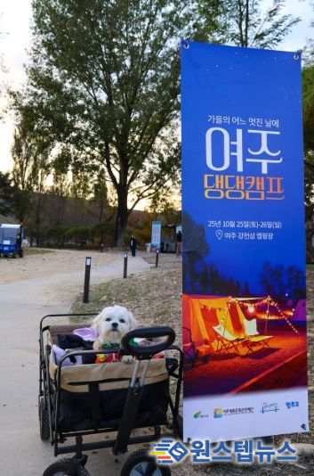여주세종문화관광재단, 반려동물과 함께하는 1박 2일 ‘댕댕캠프’ 운영