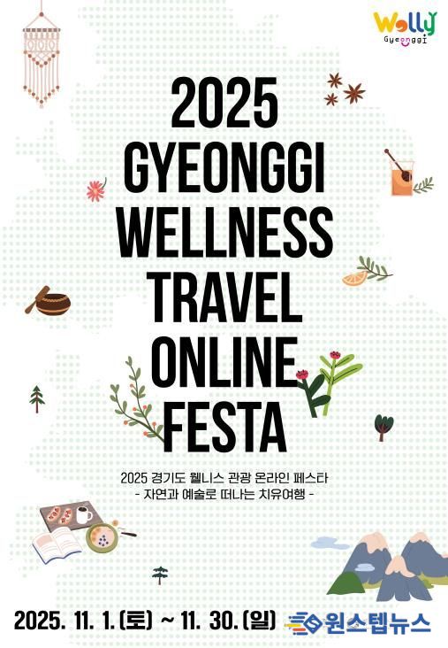 2025 경기도 웰니스 관광 온라인 페스타_포스터