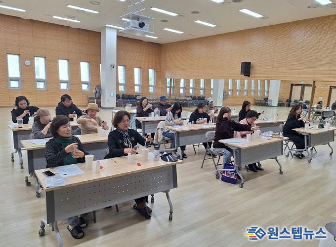 의정부시 송산3동 주민자치회, 환경친화 천연제품 만들기 체험 실시