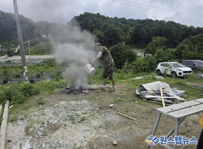 가평군, 산불예방 위해 불법소각 집중 단속