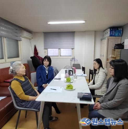서구의회 김원진 기획행정위원장, 시니어행복밥상 노인일자리 현장 점검…