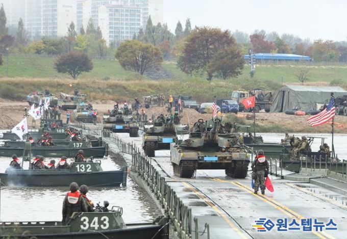 지난해 대규모 기계화부대 실기동훈련