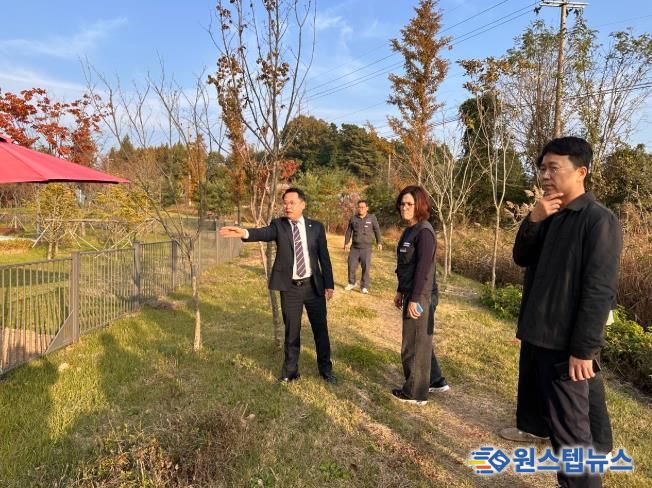 완주군의회 성중기 의원, 모아미래도(2차) 배수문제 해결 위한 현장 방문