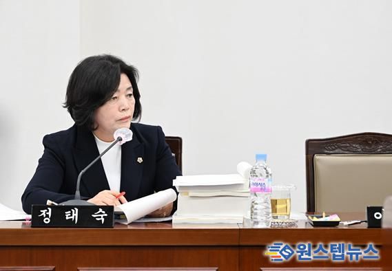 정태숙 의원, 행정사무감사에서 특수학급 과밀 ‧100명 이하 소규모 학교 실태 지적