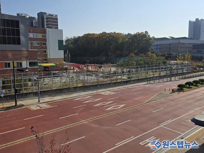 파주시, 운정해오름초 앞 어린이 승하차구역 설치 완료