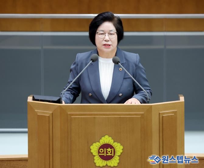 경기도의회 김옥순 의원, ‘사립학교 운영 개선·학교급식 공공성 회복·경기RE100 실효적 추진’ 촉구