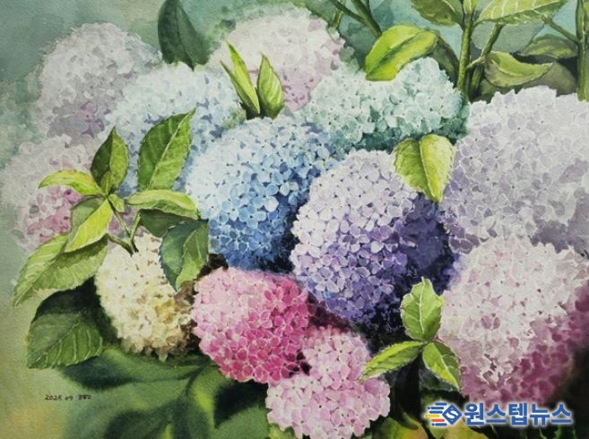 붓끝에서 피어난 평생학습, ‘꿈나무 수채화 동아리전’ 개최