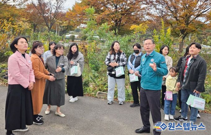 문석주 의원, 상안유치원 소방진입로 개설 예정지 현장점검