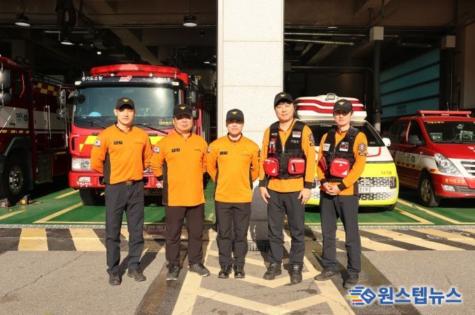 가평소방서, 방송촬영중 쓰러진 김모씨 신속한 심폐소생술로 생명 구해