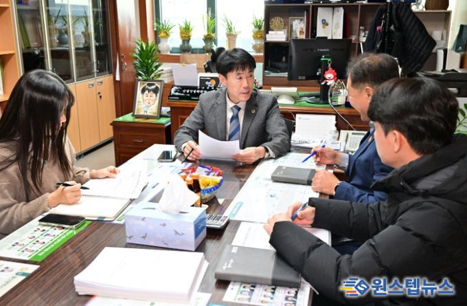 백현조 산업건설위원장, 진장·명촌 토지구획정리사업지구 도로정비사업 업무협의 간담회