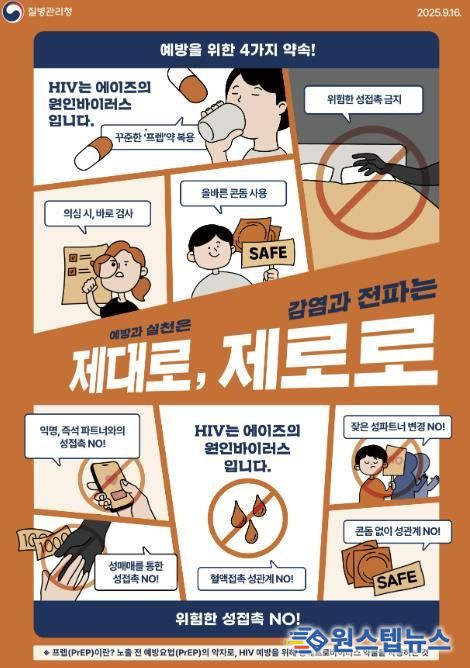 2025년 에이즈 예방 포스터