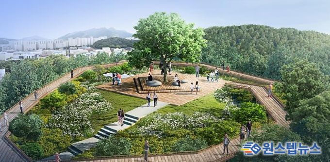 추동 숲정원 하늘마당 조감도