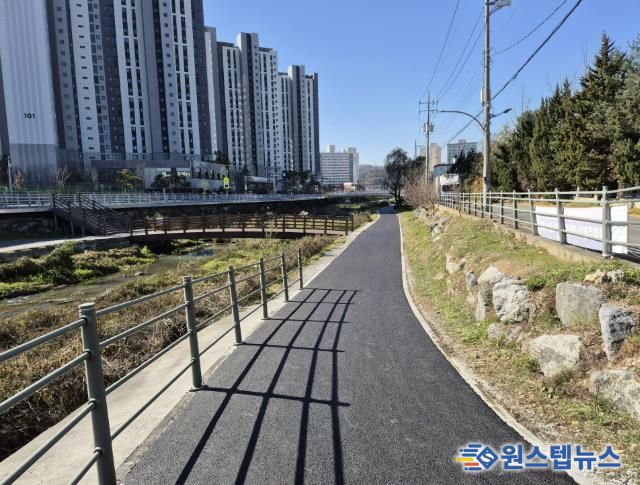 용인특례시 처인구 금어천 자전거·보행자 겸용도로 정비 완료