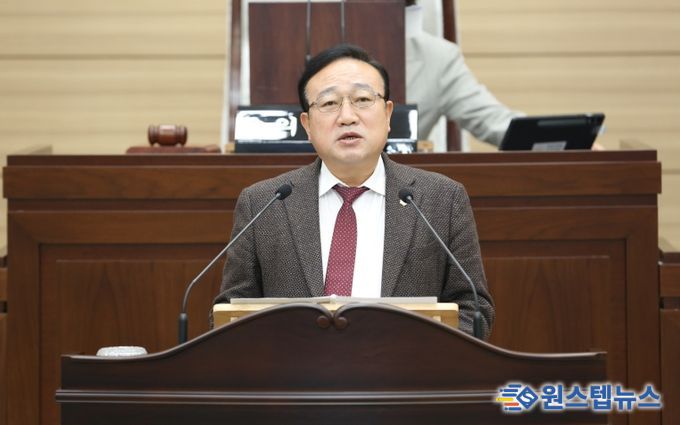 김학엽의원, 구정질문 통해 주민 생존권·건강권 보호 위한 명확한 철회 입장 요구