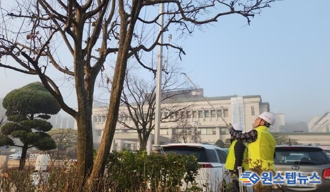 의정부시, 불법현수막 잔여 끈 일제정비 실시