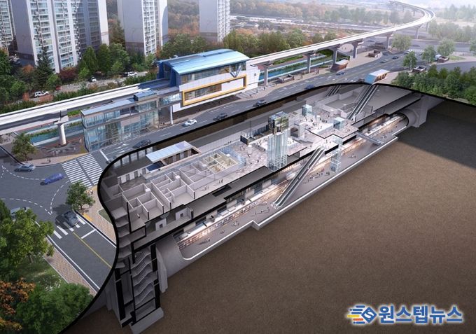 7호선 탑석역 조감도