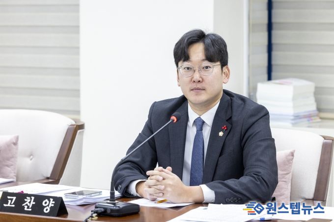 고찬양 강서구의원이 정책토론회에서 청년의 플랫폼노동 및 프리랜서와 관련하여 발언하고 있다