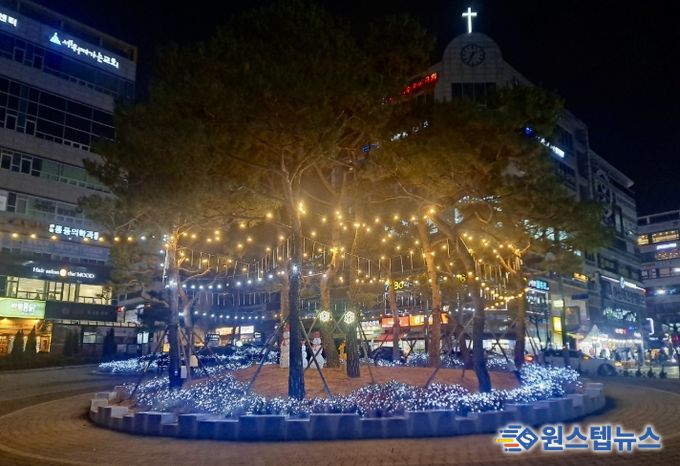 양주시, 고읍광장 연말연시 경관조명 설치