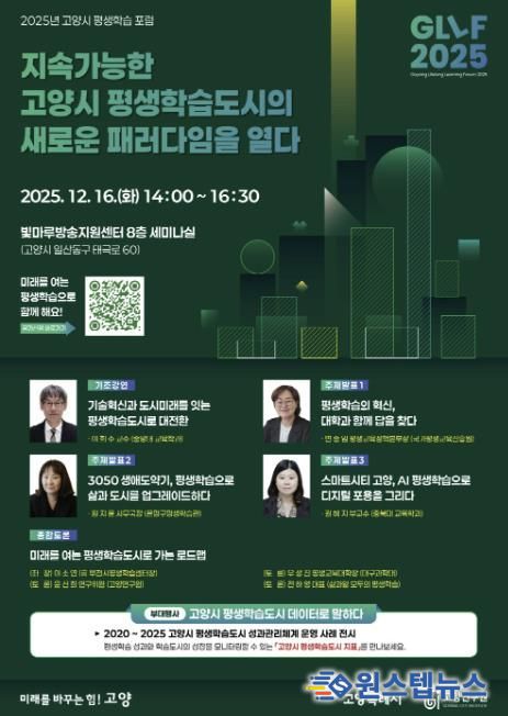 ‘2025 고양시 평생학습 포럼(GLLF 2025)’홍보문
