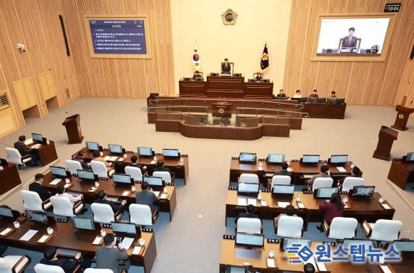 제430회 정례회 3차 본회의-도의회 충북 제천·영동 송전선로 건설 계획 전면 백지화 등 요구