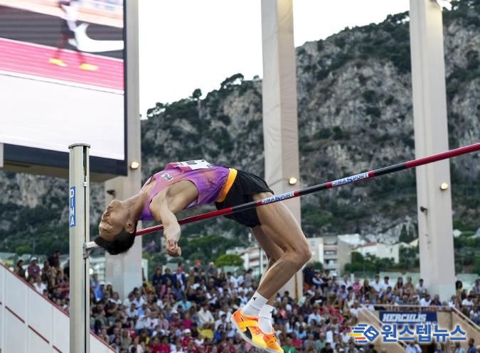 2025 다이아몬드리그 모나코에 참가한 우상혁 선수
