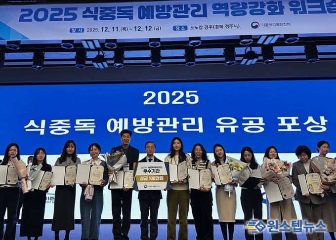 안양시, 식약처 주관 ‘식중독 예방관리’ 우수기관 표창 받아