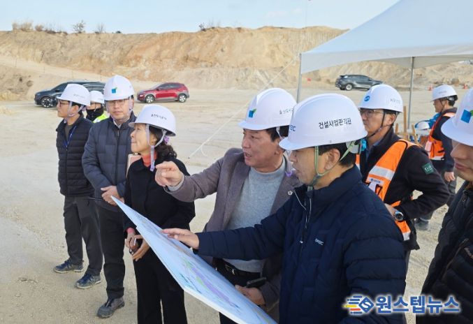 홍유준 문화복지환경위원장, 울산미포국가산업단지(미포지구) 개발사업 현장 방문