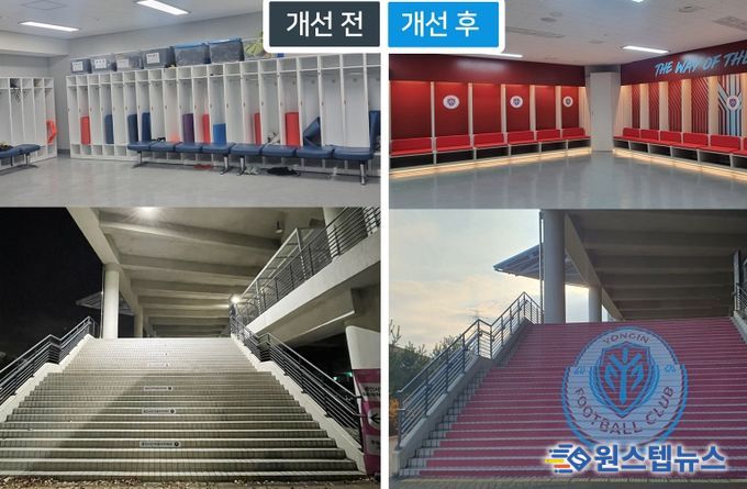 용인FC 창단 대비 미르스타디움 시설 개선 완료