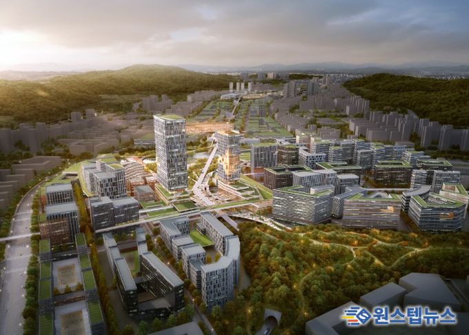 왕숙 신도시 및 도시첨단산업단지 조감도