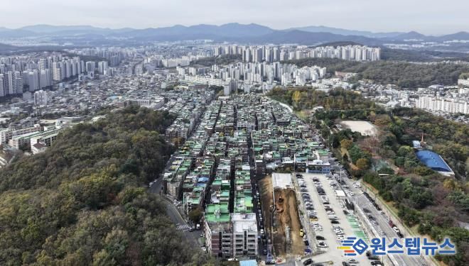 은행1·금광2구역 및 주변 전경 사진