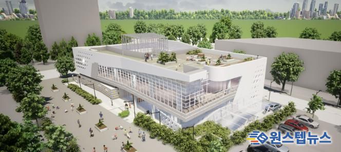 오는 7월 개관하는 성남시 판교대장도서관 조감