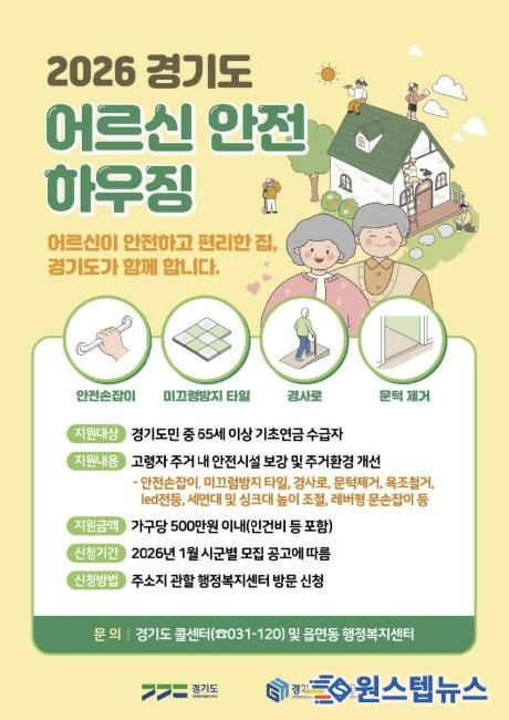 포천시, ‘어르신 안전하우징’ ‘햇살 하우징’ 사업 대상자 모집