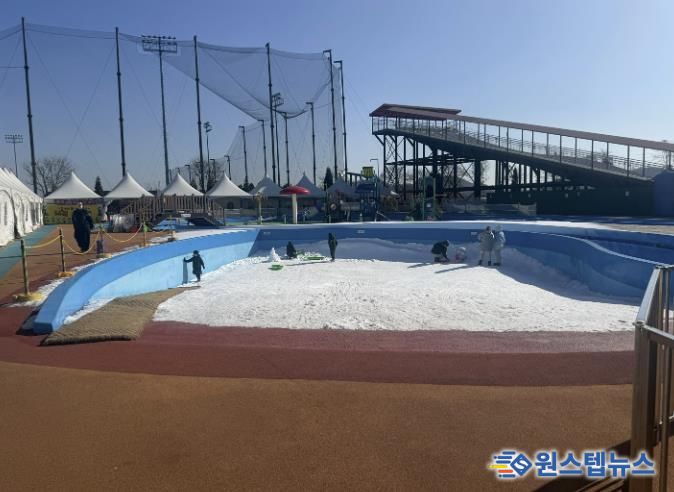 월곶에코피아 썰매장 전경