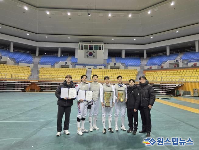 광주시청 펜싱팀, 전국 오픈선수권 단체전 우승·개인전 3위 쾌거