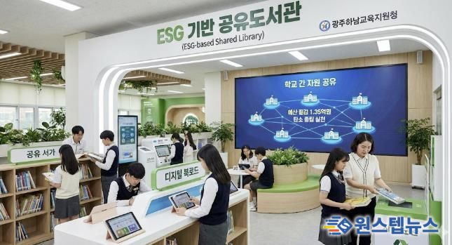 광주하남교육지원청, 전국 최초 ESG 기반 '공유도서관'으로 교육 현장 혁신 선도